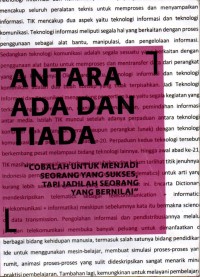 Image of Antara Ada dan Tiada