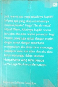Image of Hanya Kamu yang Tahu Berapa Lama Lagi Aku Harus Menunggu